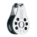 Poulie Simple 22mm Cunningham — Renvoi Mât Voile Légère vue détaillée - Poulie accastillage nautique