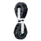 Poulie Amoureuse 29mm — Démultiplication Double vue détaillée - Poulie accastillage nautique